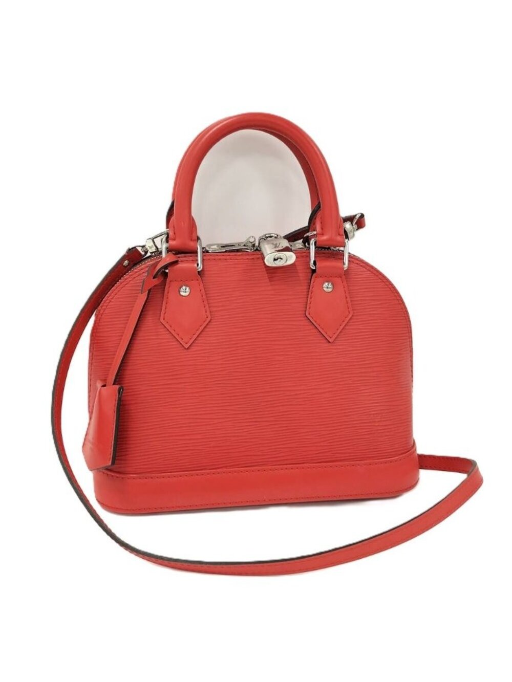 Louis Vuitton Alma BB Epi Coquelicot Handbag